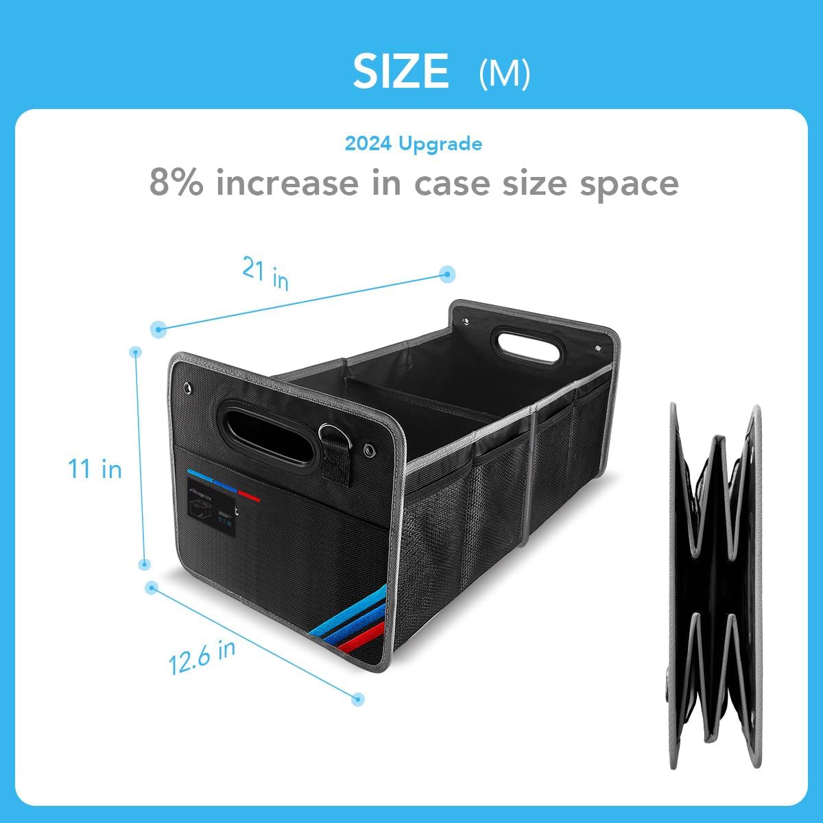 BMW Trunk Organizer – Waterproof & Foldable Storage Box for X1, X3, X5, E30 | Tools, Groceries, and Garage Gear