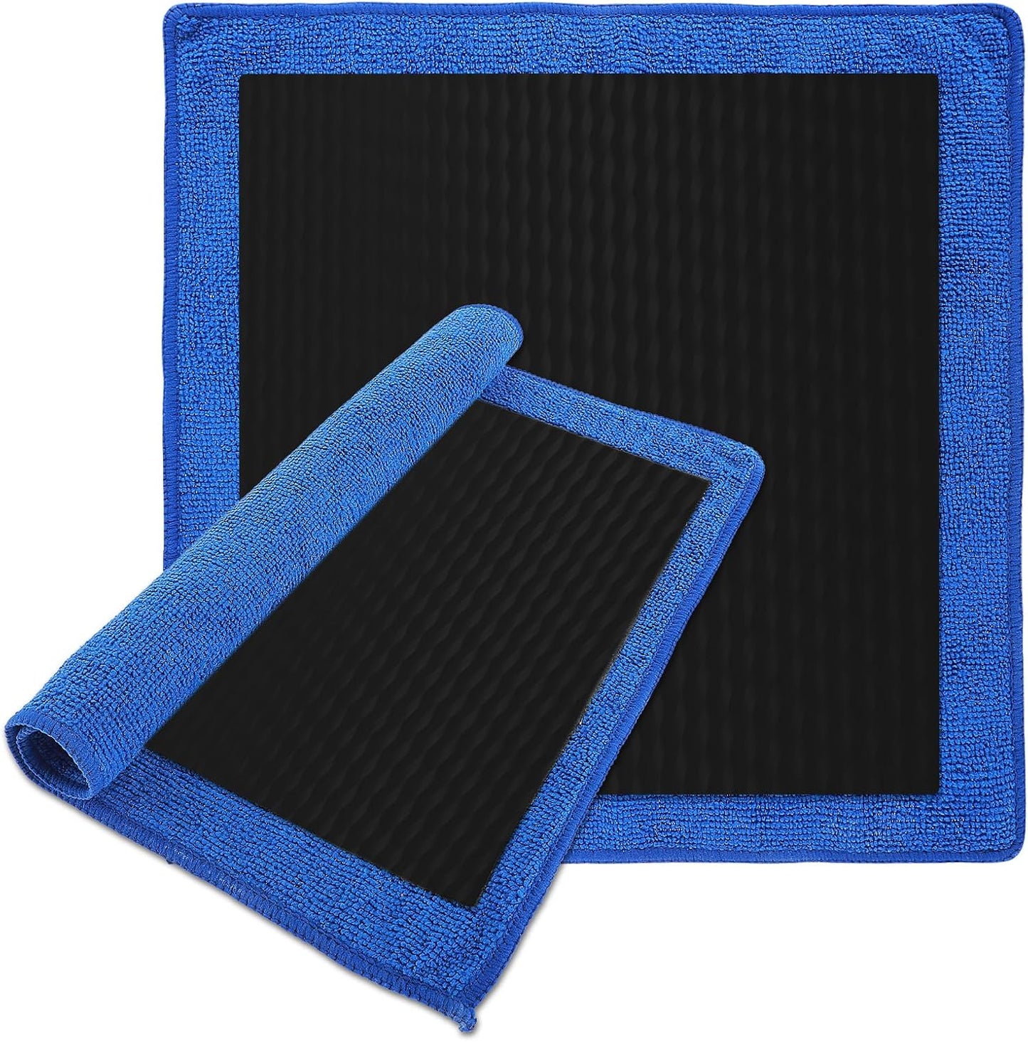 2-Pack Clay Towel for Auto Detailing – 12" x 12" Microfiber Clay Cloths for Car Wash, Drying & Decontamination | Reusable, Lightweight, Covers Large Areas