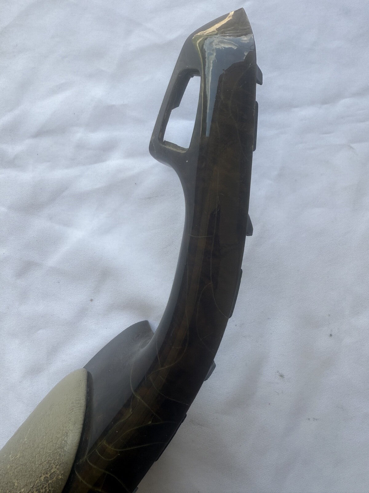 BMW OEW E46 Coupe Driver Side Arm Rest Wood Grain Beige