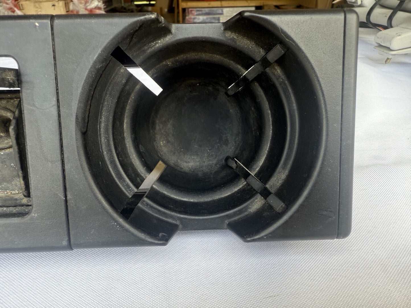 BMW OEM E36 M3 Black Center Console Frame Cup Holders Ashtray and Coin Holder