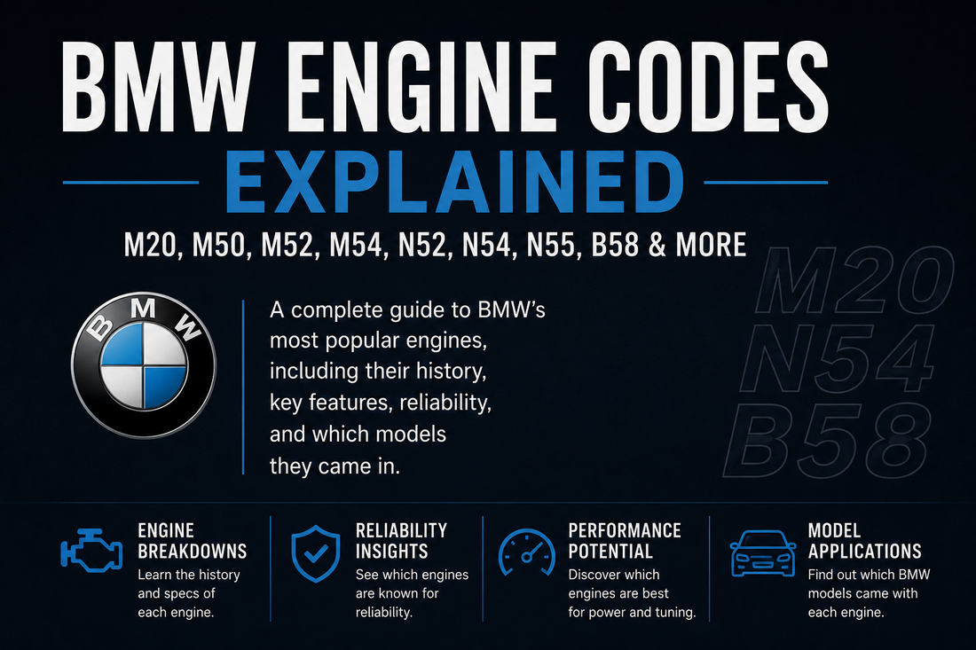 BMW Engine Codes Explained: M20, M50, M52, N54, N55, B58 and More