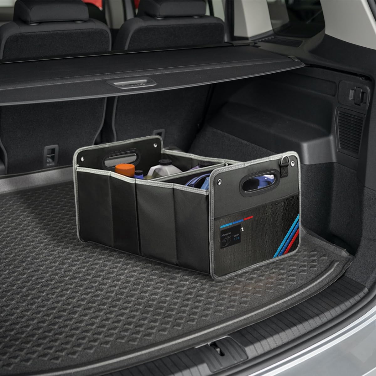 BMW Trunk Organizer – Waterproof & Foldable Storage Box for X1, X3, X5, E30 | Tools, Groceries, and Garage Gear