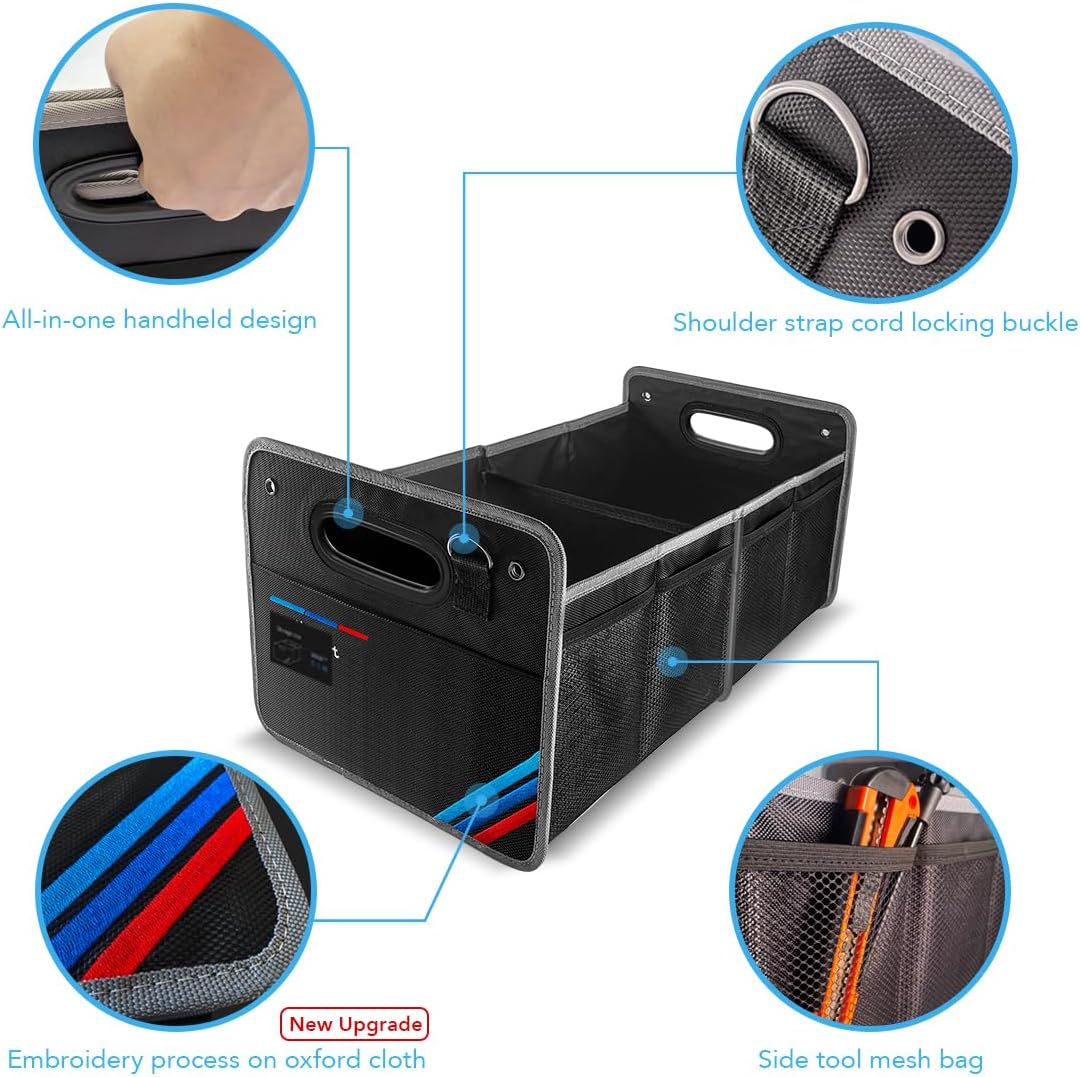 BMW Trunk Organizer – Waterproof & Foldable Storage Box for X1, X3, X5, E30 | Tools, Groceries, and Garage Gear