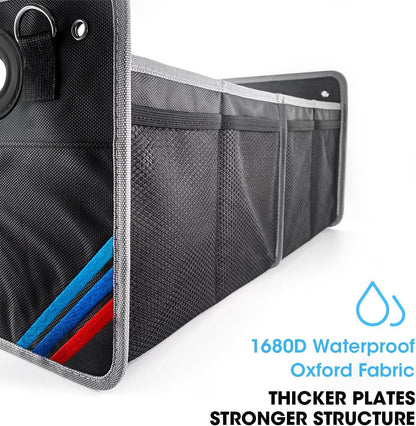 BMW Trunk Organizer – Waterproof & Foldable Storage Box for X1, X3, X5, E30 | Tools, Groceries, and Garage Gear