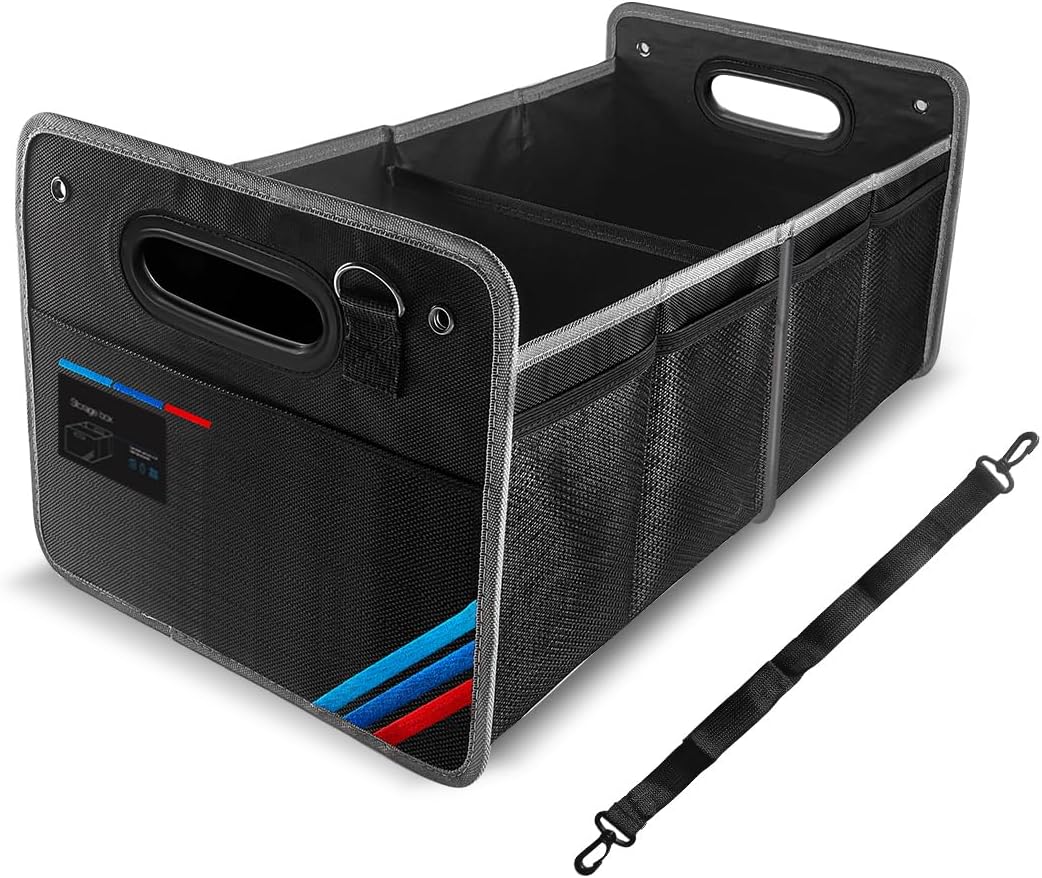 BMW Trunk Organizer – Waterproof & Foldable Storage Box for X1, X3, X5, E30 | Tools, Groceries, and Garage Gear