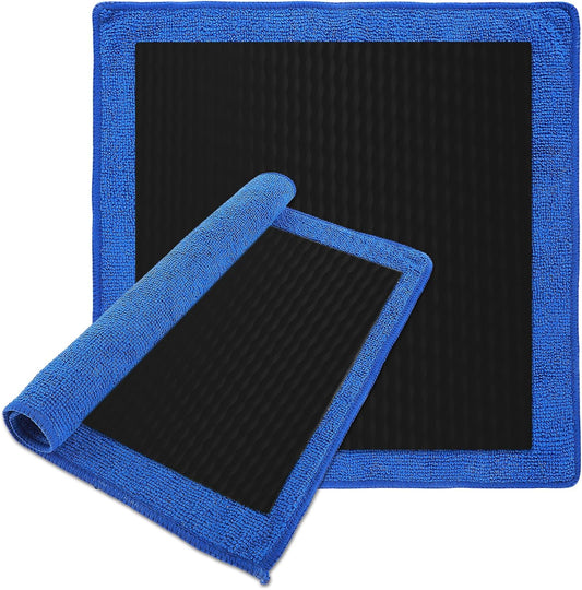 2-Pack Clay Towel for Auto Detailing – 12" x 12" Microfiber Clay Cloths for Car Wash, Drying & Decontamination | Reusable, Lightweight, Covers Large Areas