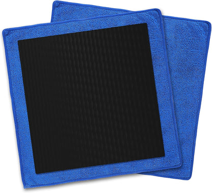 2-Pack Clay Towel for Auto Detailing – 12" x 12" Microfiber Clay Cloths for Car Wash, Drying & Decontamination | Reusable, Lightweight, Covers Large Areas