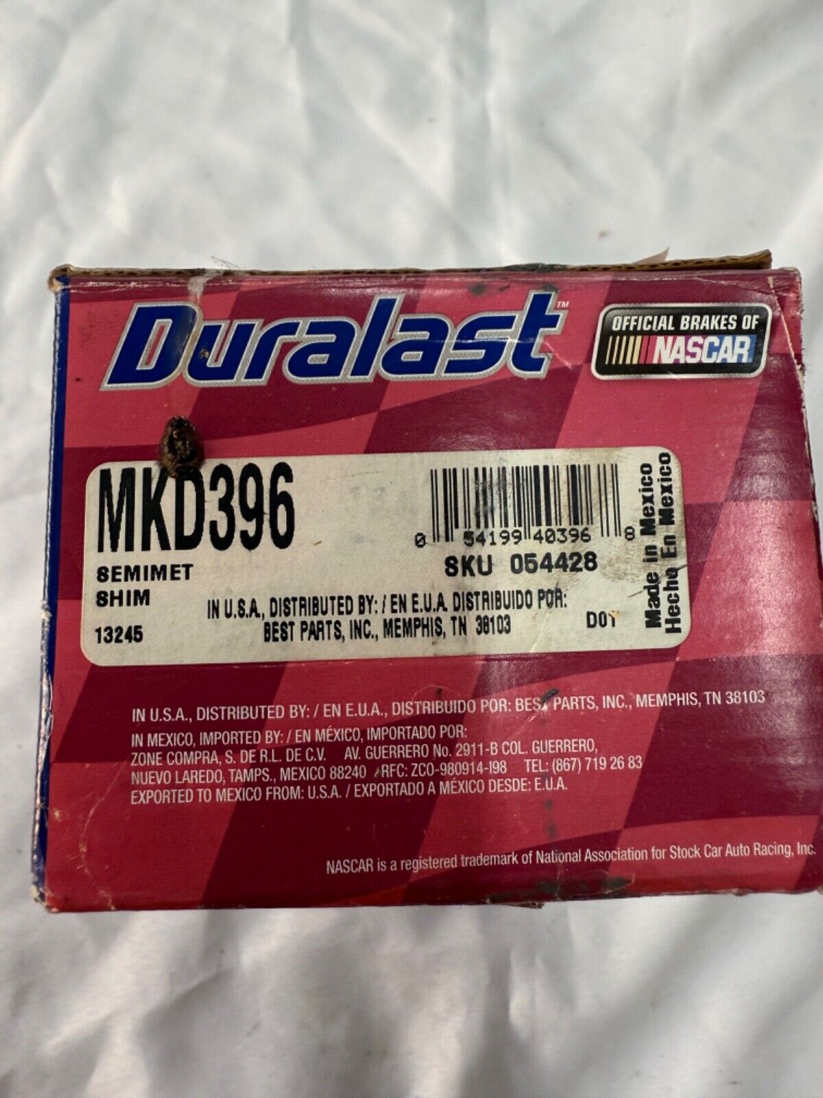 BMW M3 Duralast MKD396 Brake Pad Set Brand New In Box