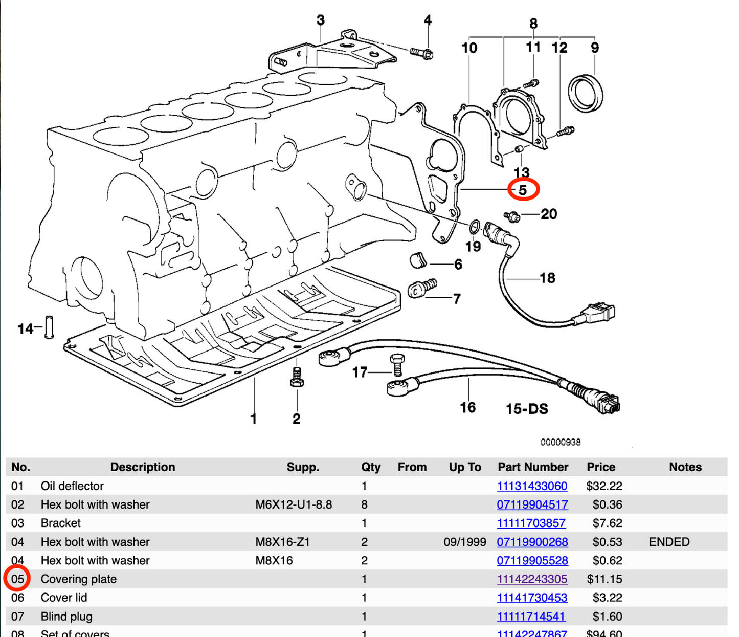 BMW E36 E46 X5 OEM Covering plate Transmission/Engine Mount plate 11142243305