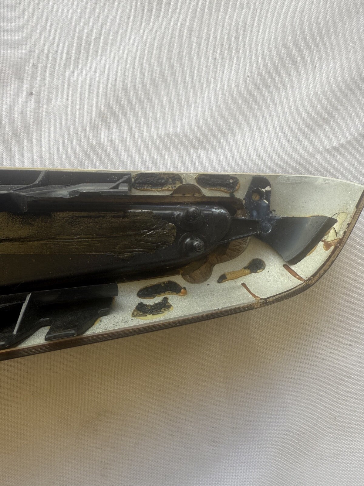 BMW OEW E46 Coupe Driver Side Arm Rest Wood Grain Beige