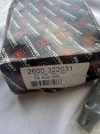 Box of Autopart International tie rod end on a white background